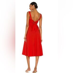 Theory Red Sleeveless Sundress Cocktail